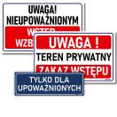 Zakaz wstępu i ograniczenia dostępu