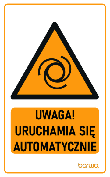 Tabliczka ostrzegawcza z piktogramem 