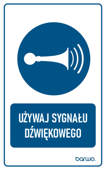 Tabliczka BHP nakazu z piktogramem 