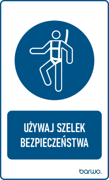 Tabliczka BHP nakazu z piktogramem 