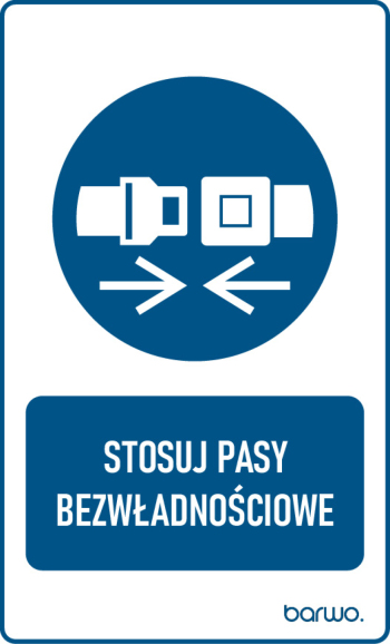 Tabliczka BHP nakazu z piktogramem 