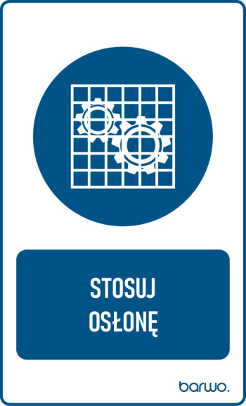 Tabliczka BHP nakazu z piktogramem 