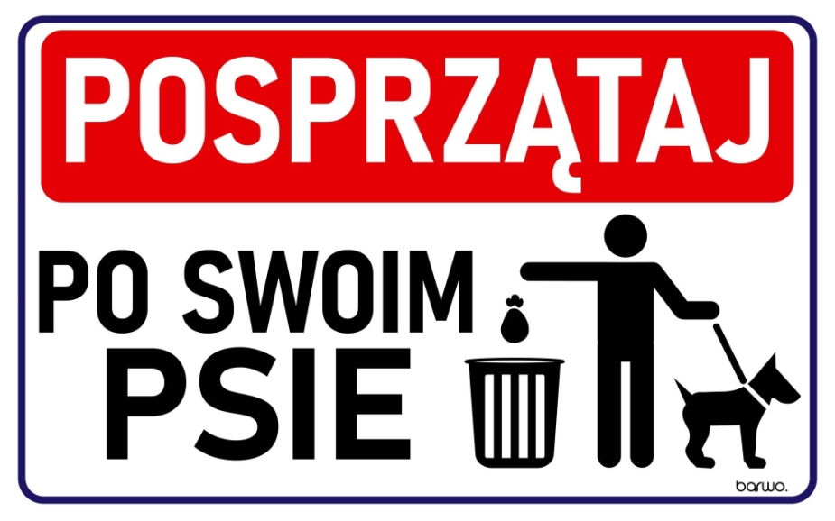 Tabliczka „Posprzątaj po swoim psie”